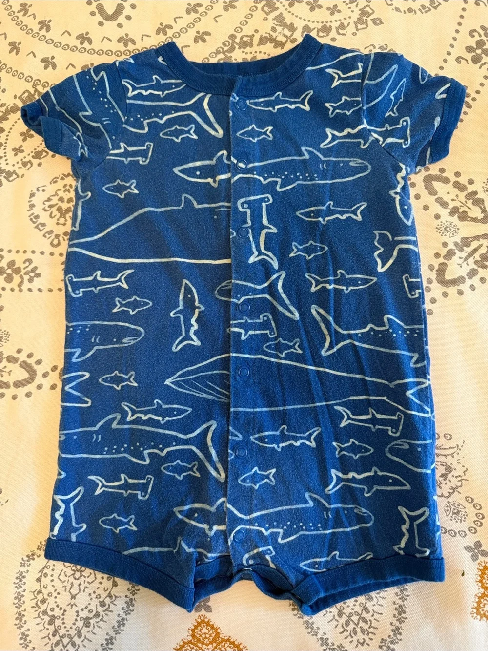 3-Pack Toddler Rompers Size 18 Months - Sharks, Crabs & Crocodile